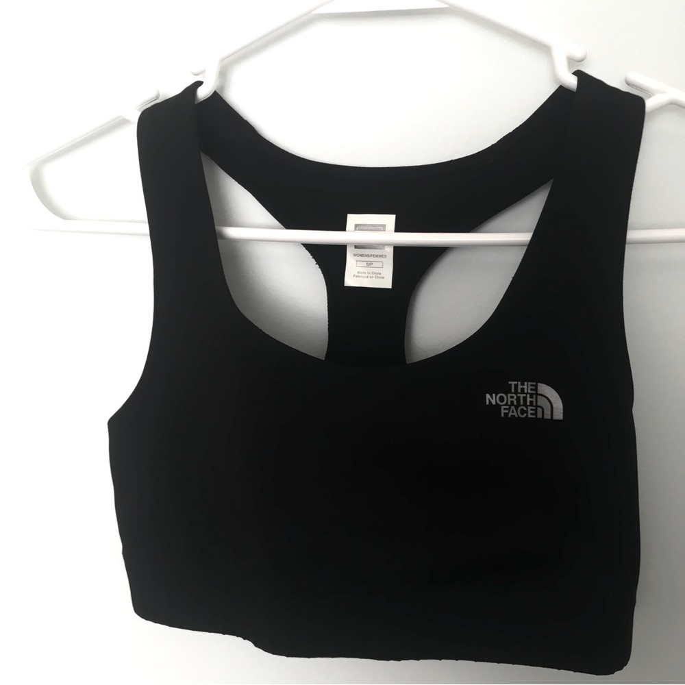 THE NORTH FACE Racerback Athletic Bra. Small. Black. Excellent Used Condition.